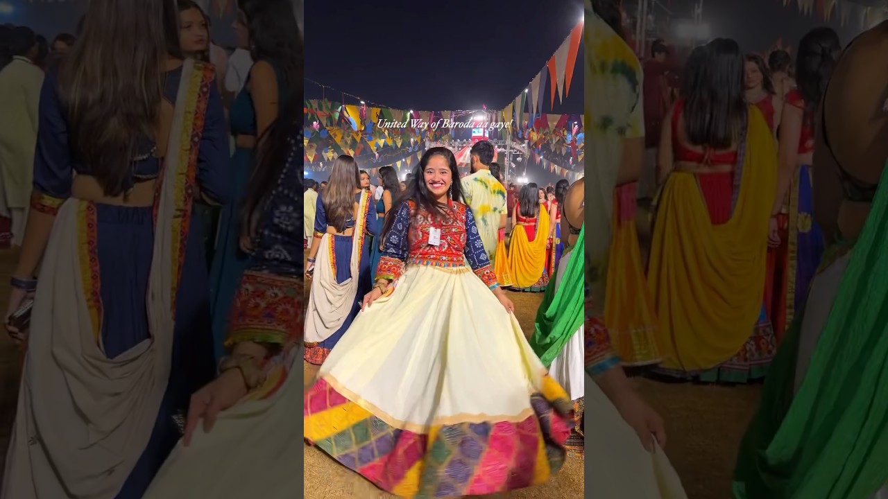 Garba Night!🫶✨ @UWayBaroda transition video