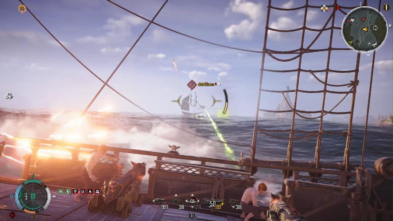 SKULL AND BONES PVP moment.