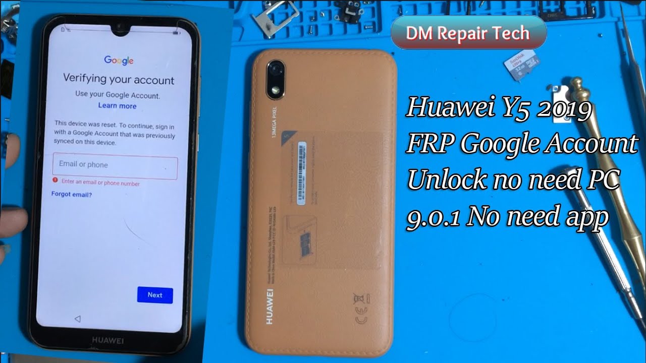 Huawei Y5 2019 FRP Bypass (AMN LX9, AMN LX1, AMN LX2, AMN LX3) 9.0.1 No Need install app 2020