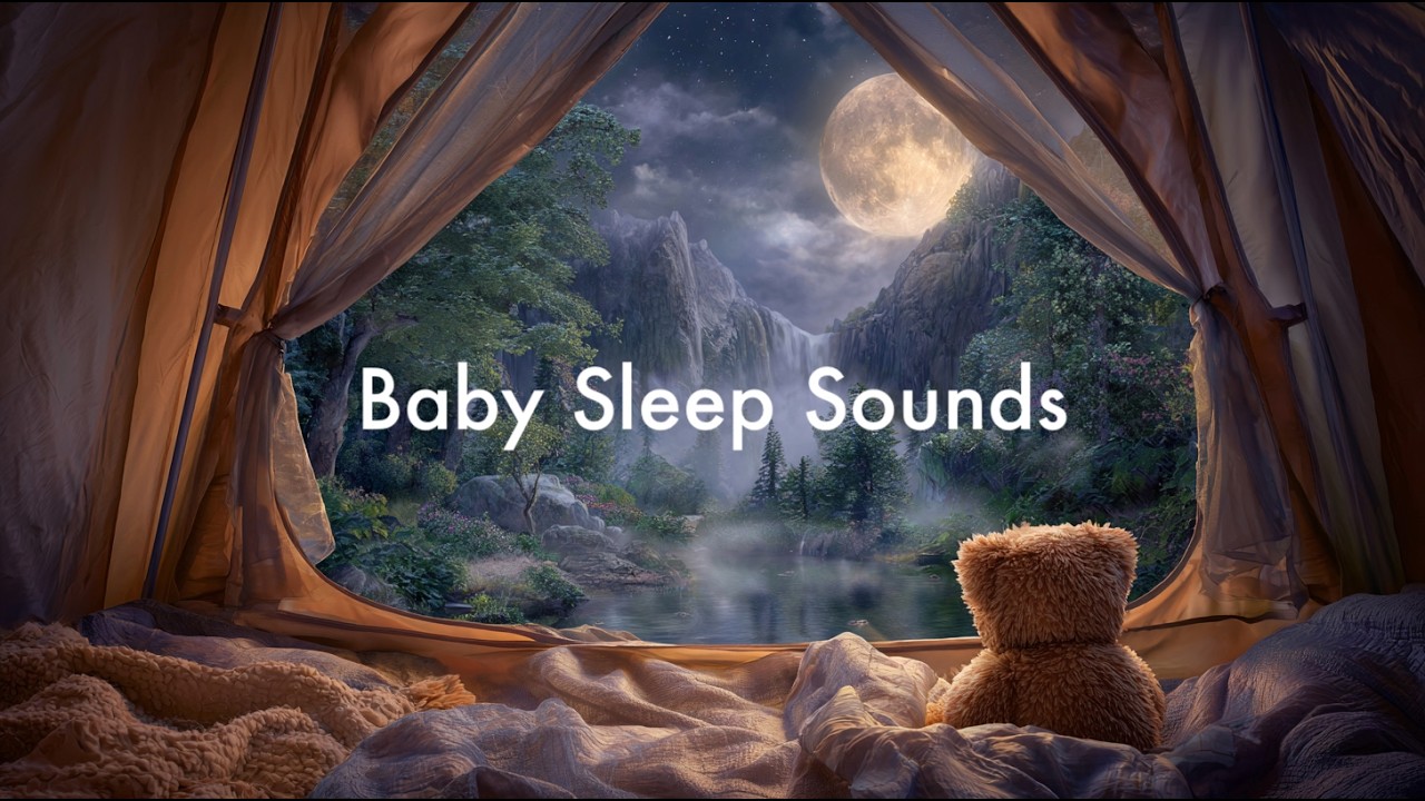 River & Wind Sounds for Sleep & Relaxation 4K 🧸 8 Hours Pink Noise with Teddy Bear