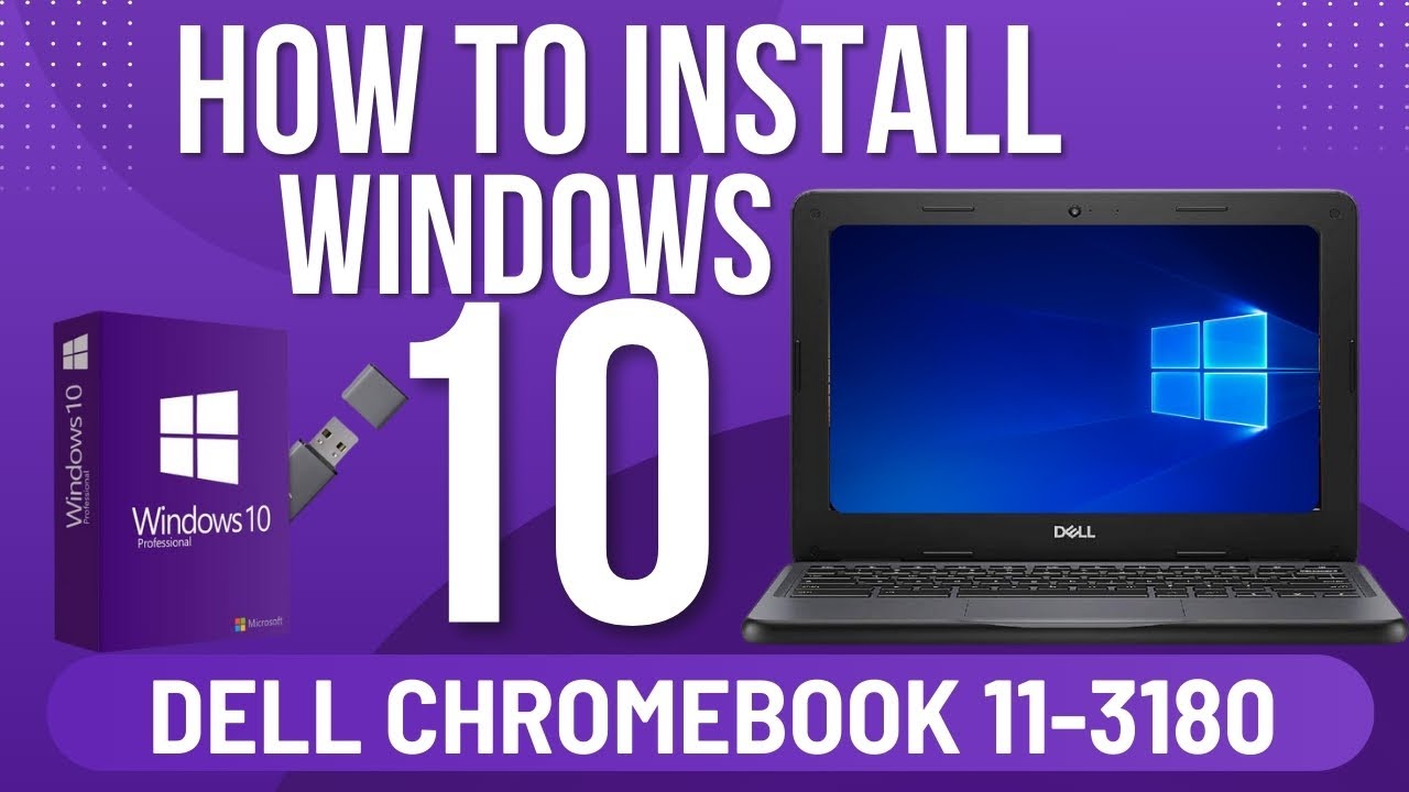 How to Install Windows 10 on Dell Chromebook 11-3180 | Step by Step Guide Tutorial| Urdu|Hindi