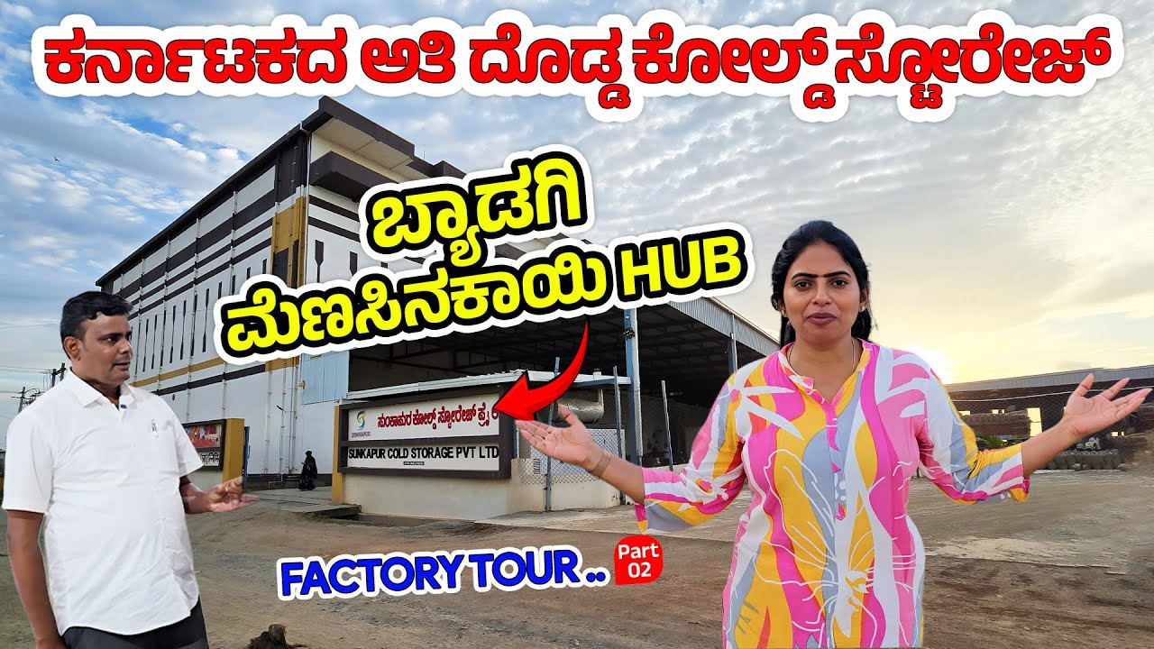 6ಫ್ಲೋರ್ 1500 ಟನ್ ಬ್ಯಾಡಗಿ ಮೆಣಸಿಕಾಯಿ ಸಂಗಹಿಸಿಡುವ ಸೀಕ್ರೆಟ್-Haveri- Byadgi Chilli Powder & Storage Tour-2