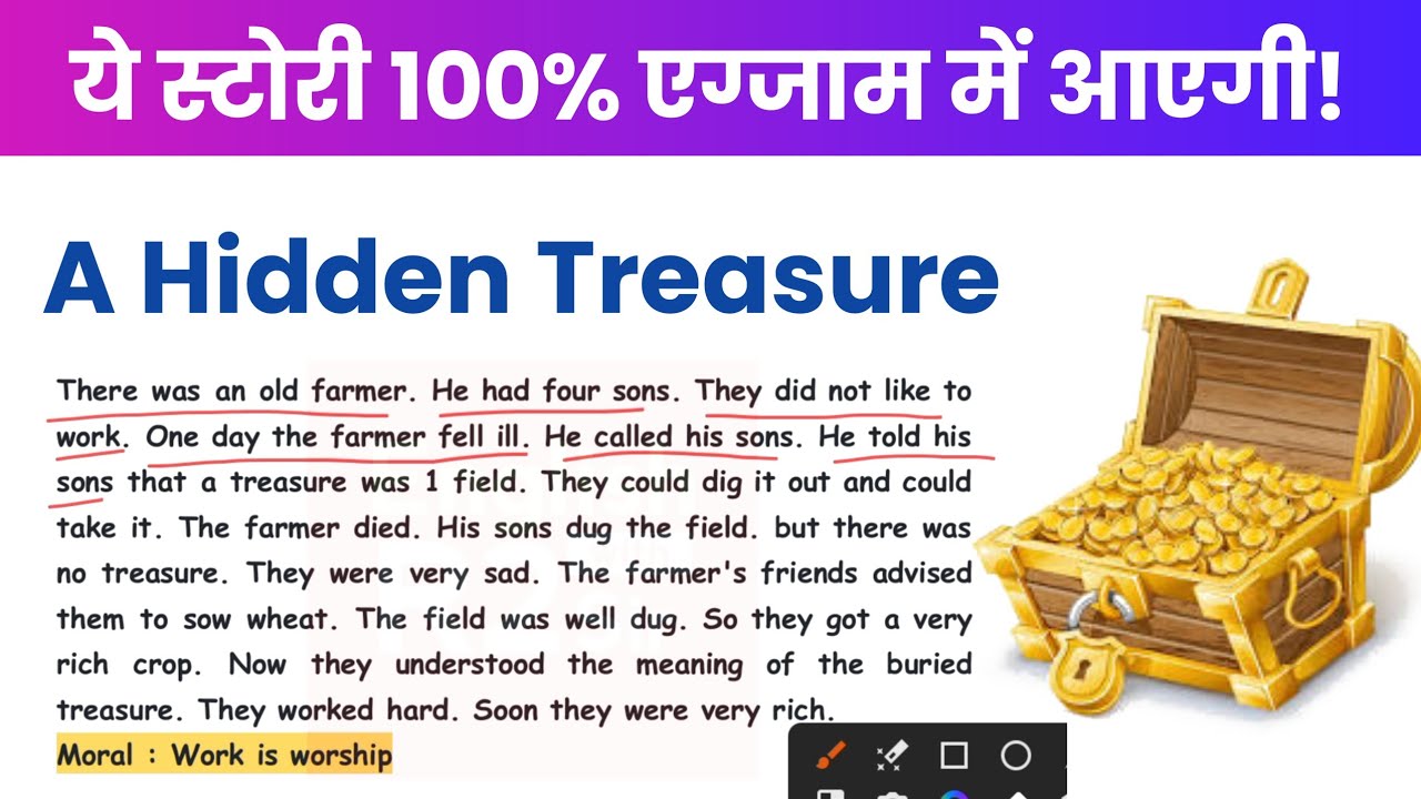 The hidden treasure story in english 