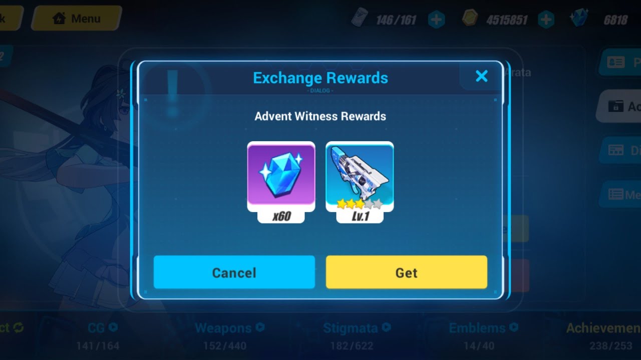 Honkai Impact 3 SEA《崩坏3》 Exchange Code weapons