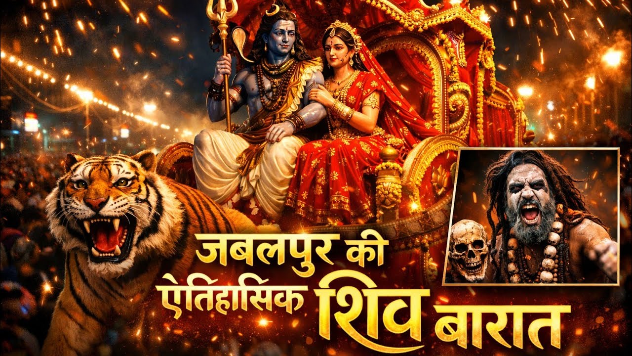 जबलपुर की ऐतिहासिक शिव बारात 2026 | इतनी भीड़ कि पैर रखने की जगह नहीं! 🔱🔥 #JabalpurShivBarat