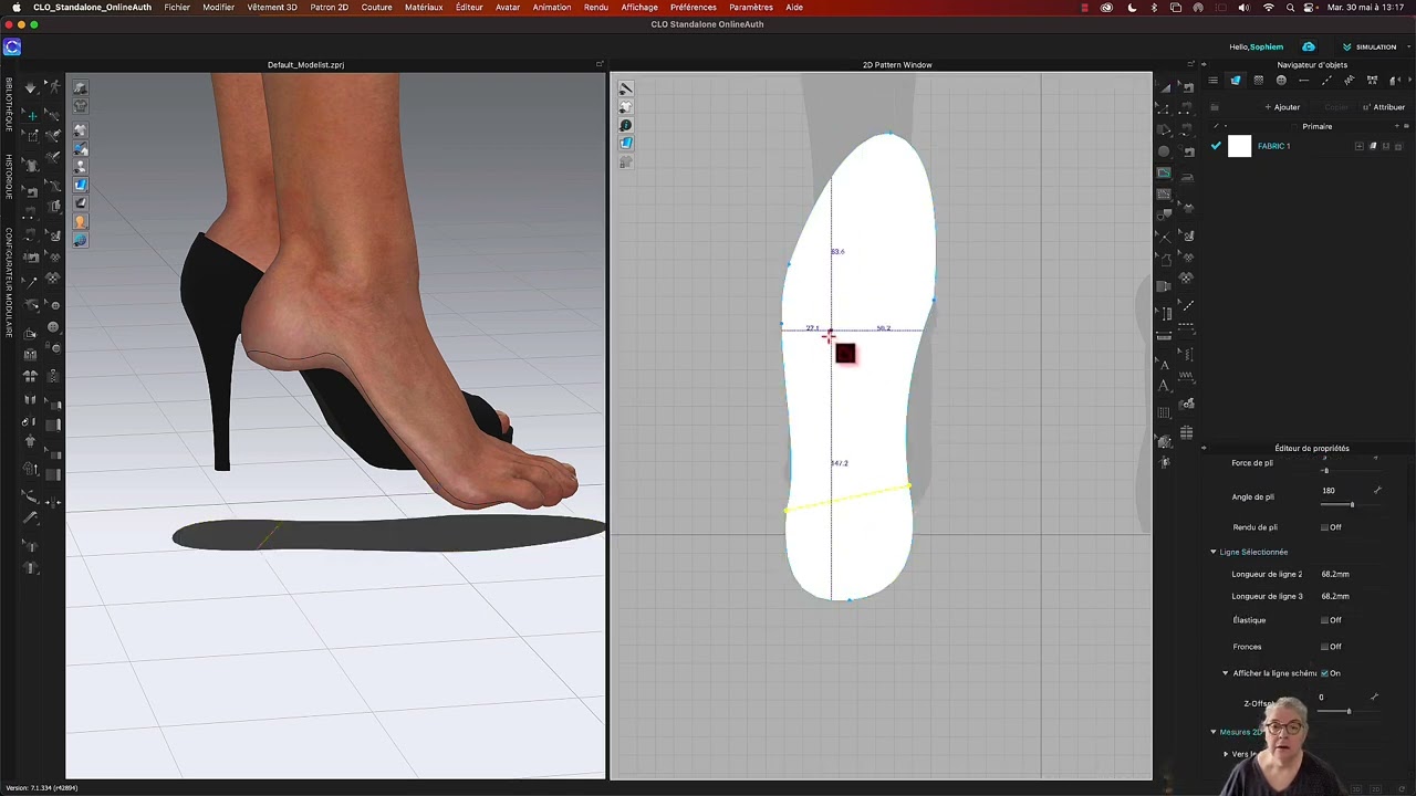 étape 1 Création d'une forme pour chaussure de femme