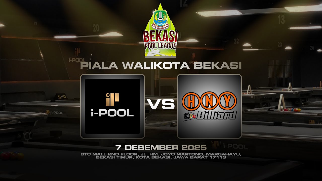 I-POOL VS HNY BILLIARD | BEKASI POOL LEAGUE