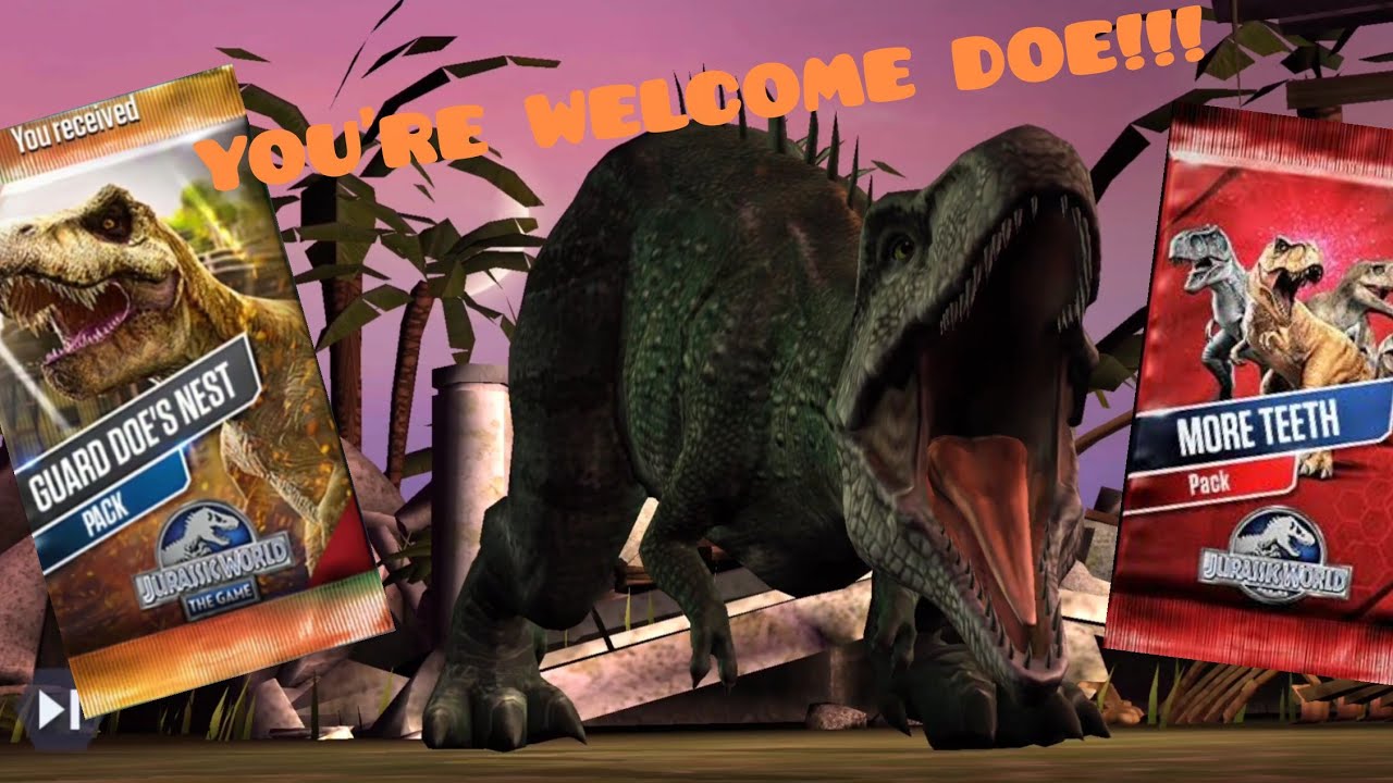 DOE WILL THANK ME LATER!!! Jurassic world the game episode 16