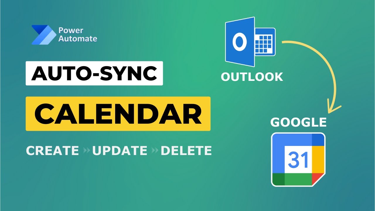 Синхронизация событий календаря Outlook с календарем Google с помощью Power Automate | Создание, ...