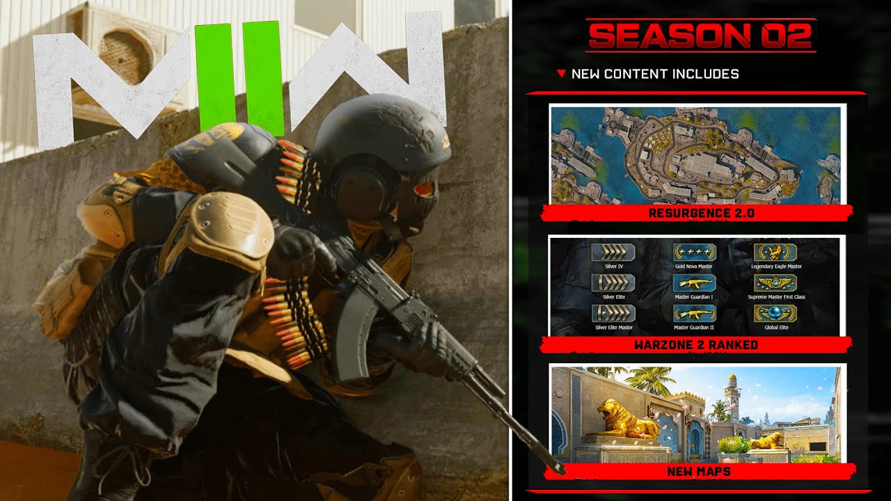 HUGE MW2 SEASON 2 UPDATE! NEW Resurgence Map, RANKED MODE, NEW MAPS, & MORE! (Modern Warfare 2)