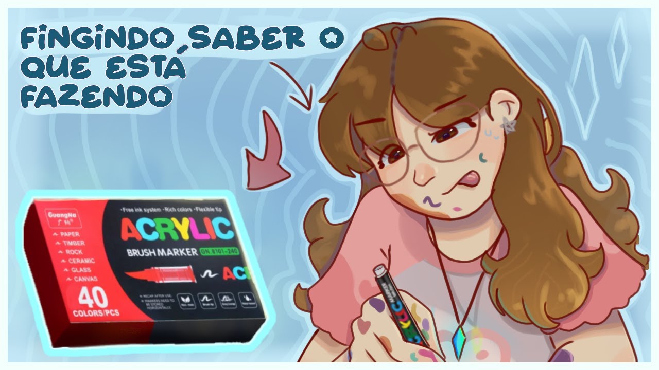 ✨Testando marcadores ACRÍLICOS da SHOPI! Vale a pena?✨