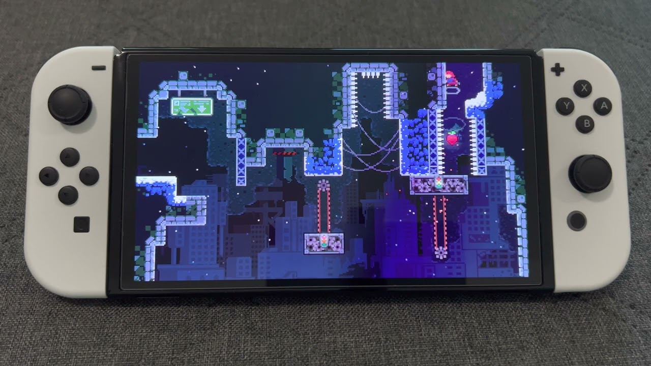 Nintendo Switch OLED - Celeste Gameplay - Forsaken City