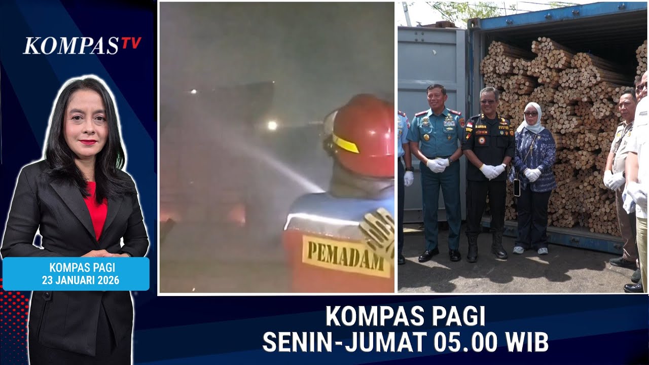 Rumah Kosong Terbakar hingga 58 Ton Rotan Ilegal | KOMPAS PAGI 23 JANUARI 2026