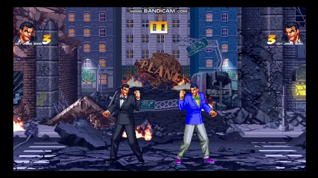 007 James Bond - char for mugen - w.i.p. work in progress - basic moves  test n. 1