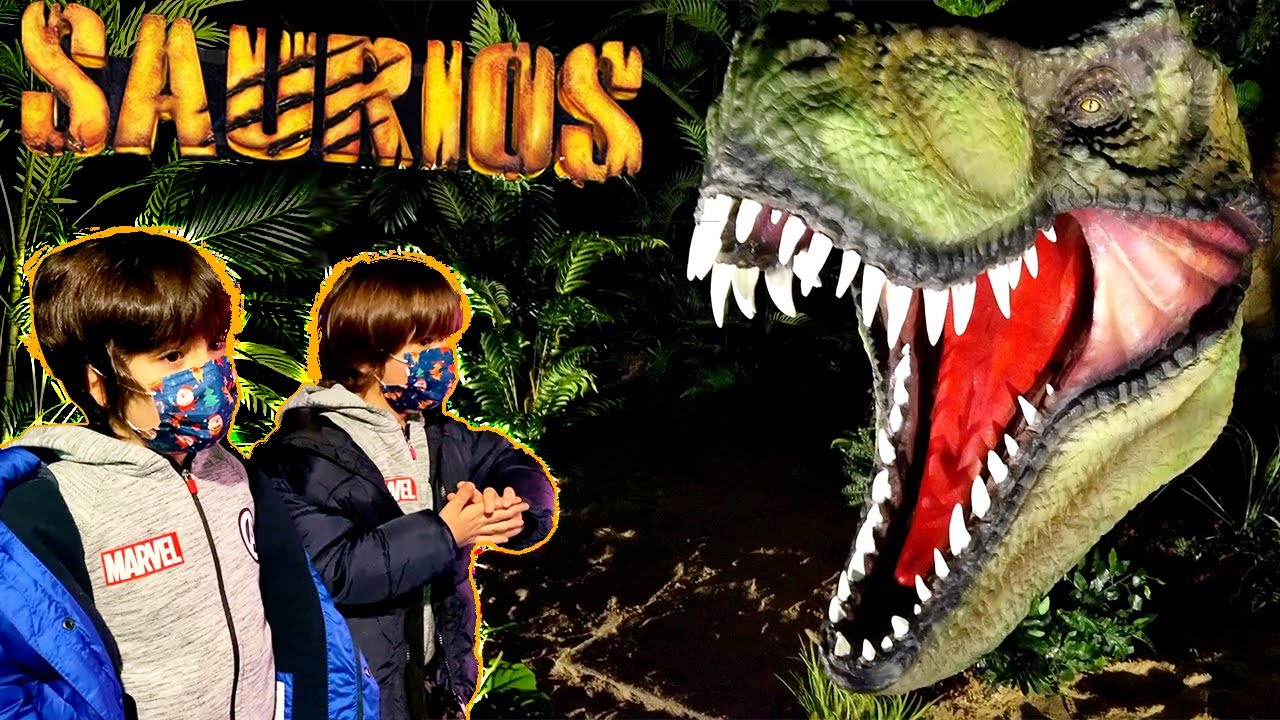 DINOSAURIOS GiGANTES SUELTOS!! Dani y Evan en Madrid