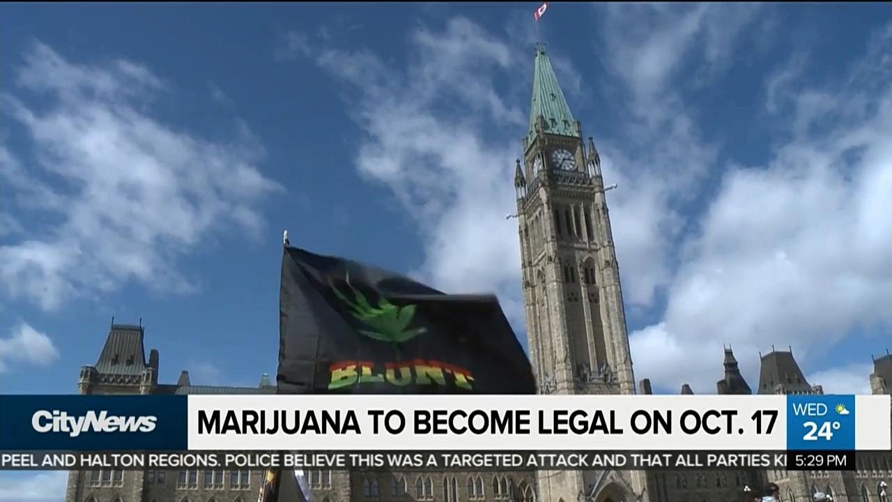 Recreational marijuana to become legal Oct. 17
