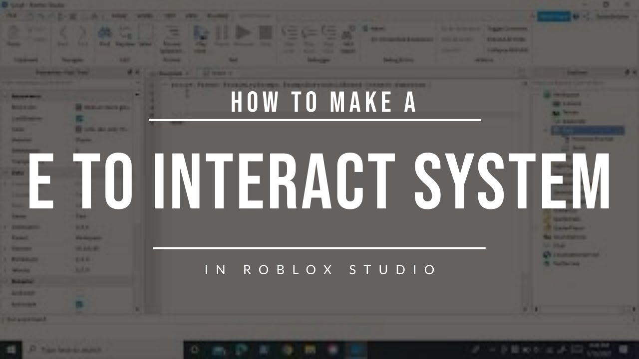 How to make E to interact system In Roblox