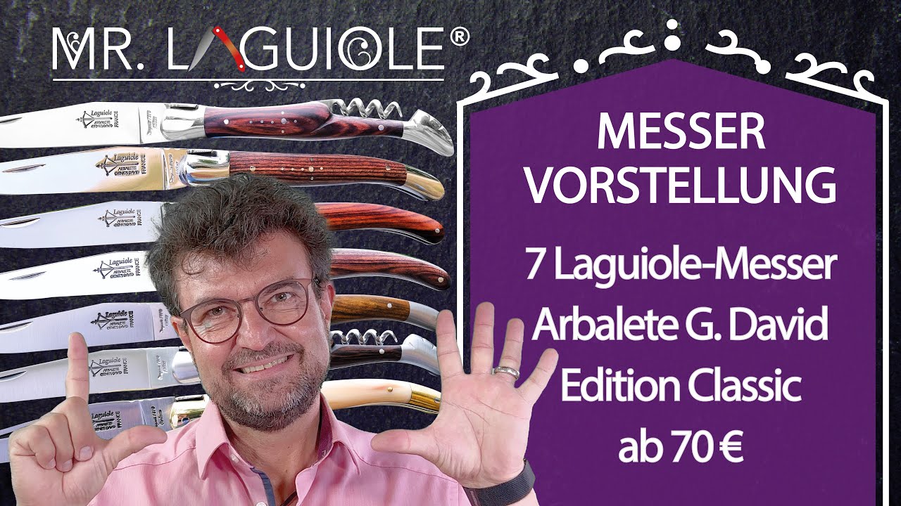 7 sehr günstige Laguiole-Taschenmesser von Arbalete G. David, Made in France