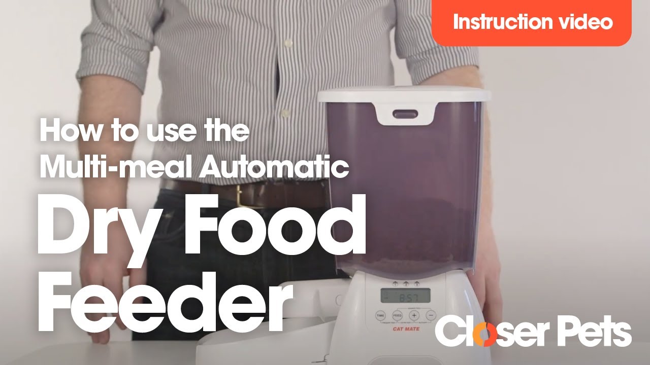 Instruction Video: Multi-meal Automatic Dry Food Pet Feeder with Digital Timer (C3000)