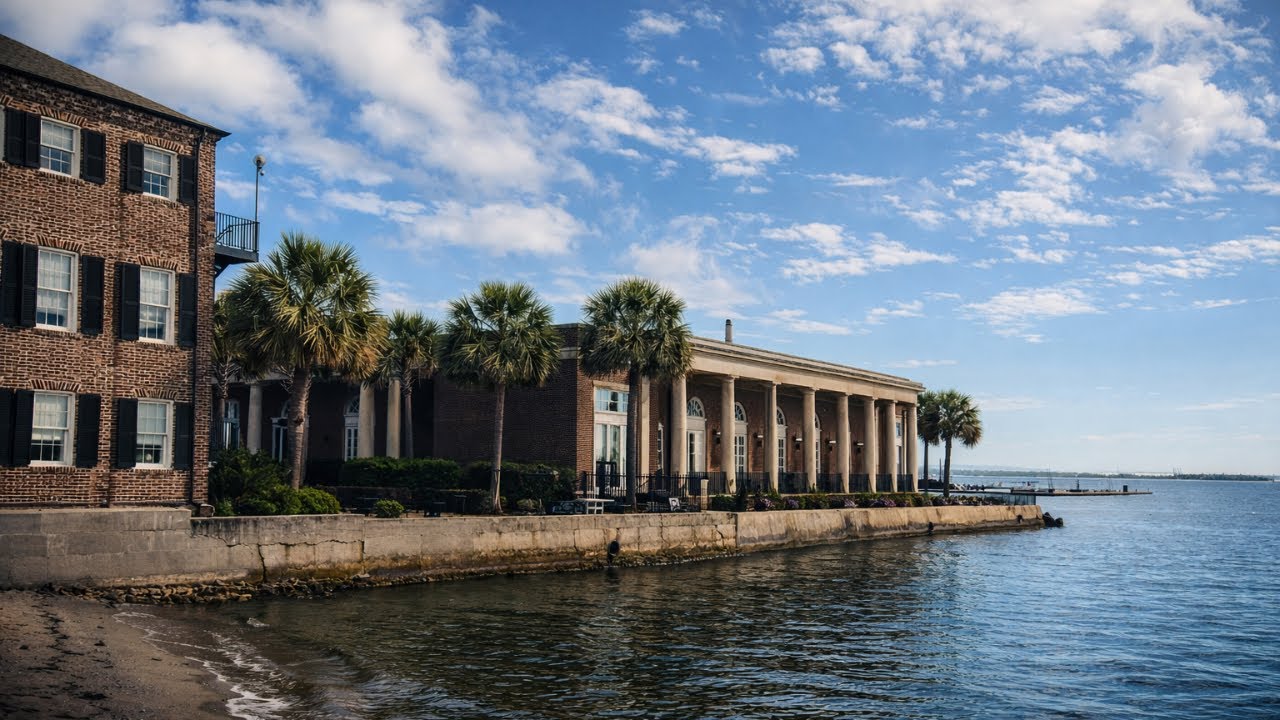 Charleston Battery Walking Tour | Historic Waterfront Charleston South Carolina (4K)