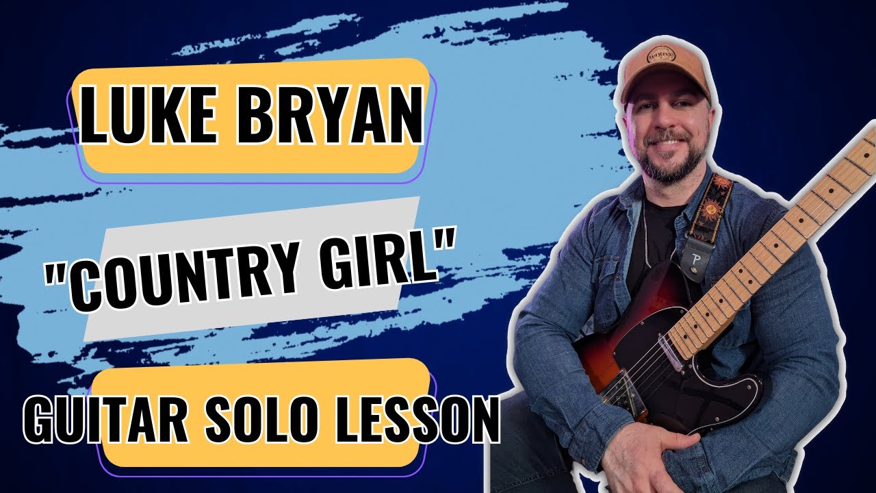 Luke Bryan - "Country Girl (Shake it For Me)" Guitar Solo Lesson
