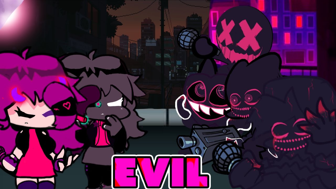 Fnf Corruption: Darkrune Remaster Catherine and Cattleya v evil bf pico and skid and pump (Day 3!)