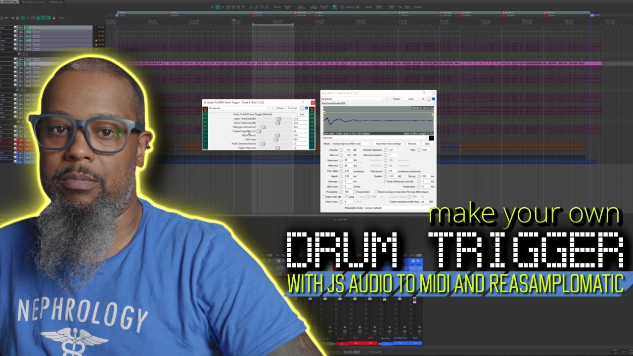 Make Your Own Drum Trigger with JS: Audio to MIDI and ReaSamplomatic5000