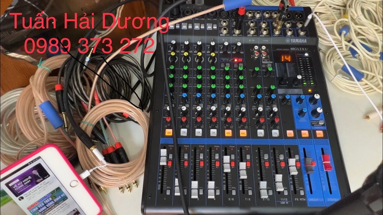 MIXER YAMAHA MG12XU Hát livestream