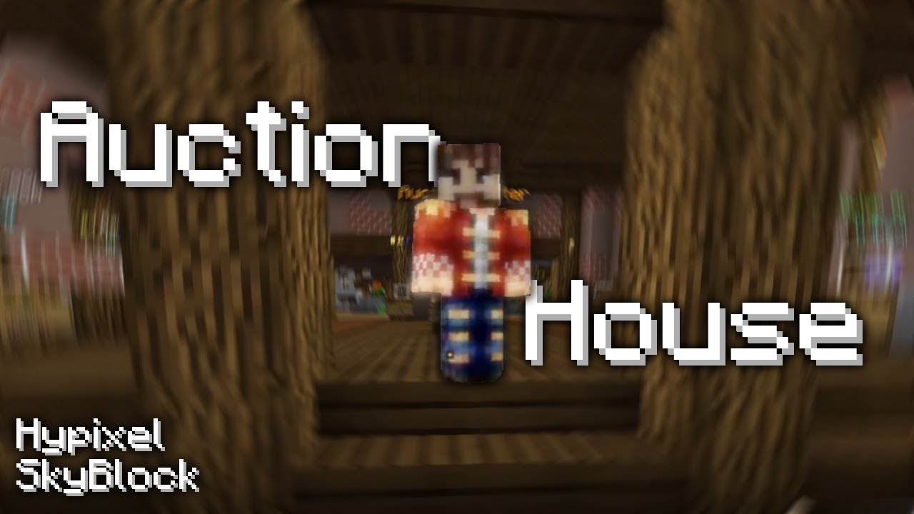 Hypixel SkyBlock working the Auction House (all features)