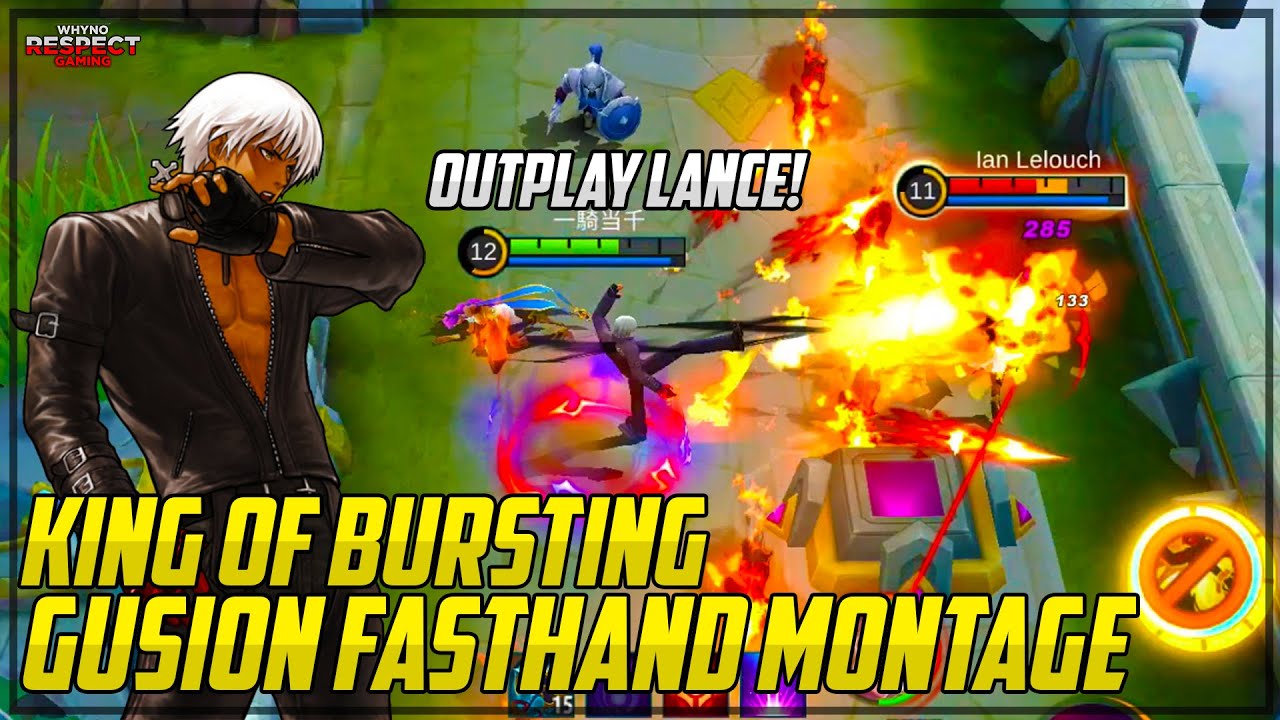 GUSION - KING OF BURSTING MONTAGE | GUSION MONTAGE | BEST FASTHAND MOMENTS | Mobile Legends