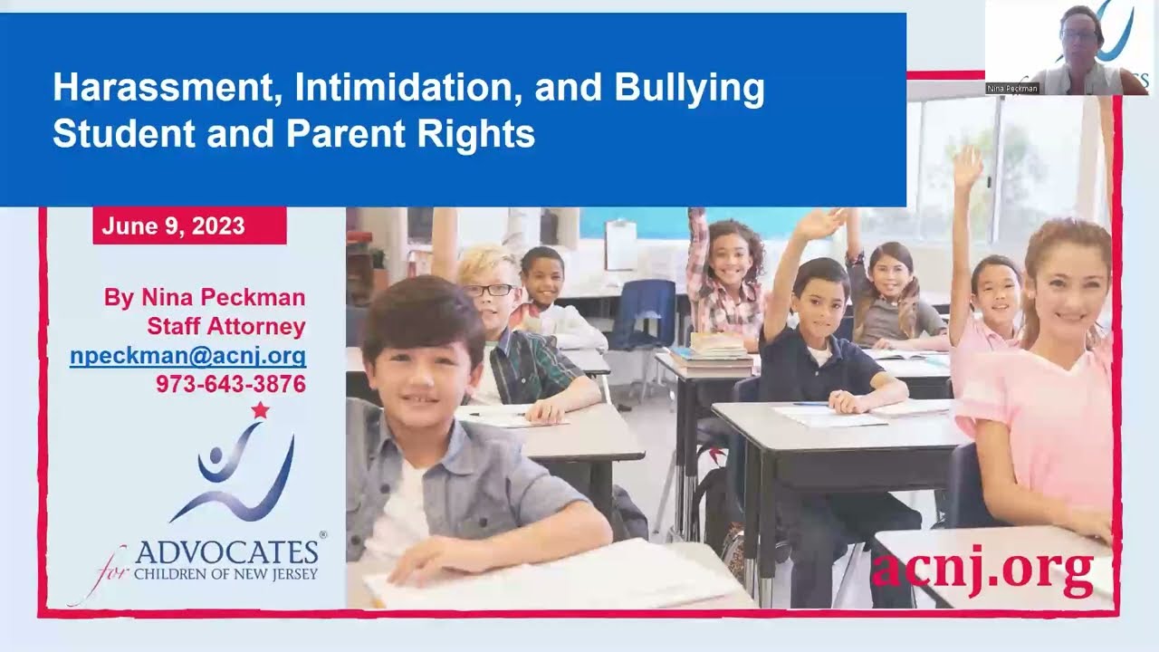 Harassment, Intimidation, and Bullying Laws in New Jersey