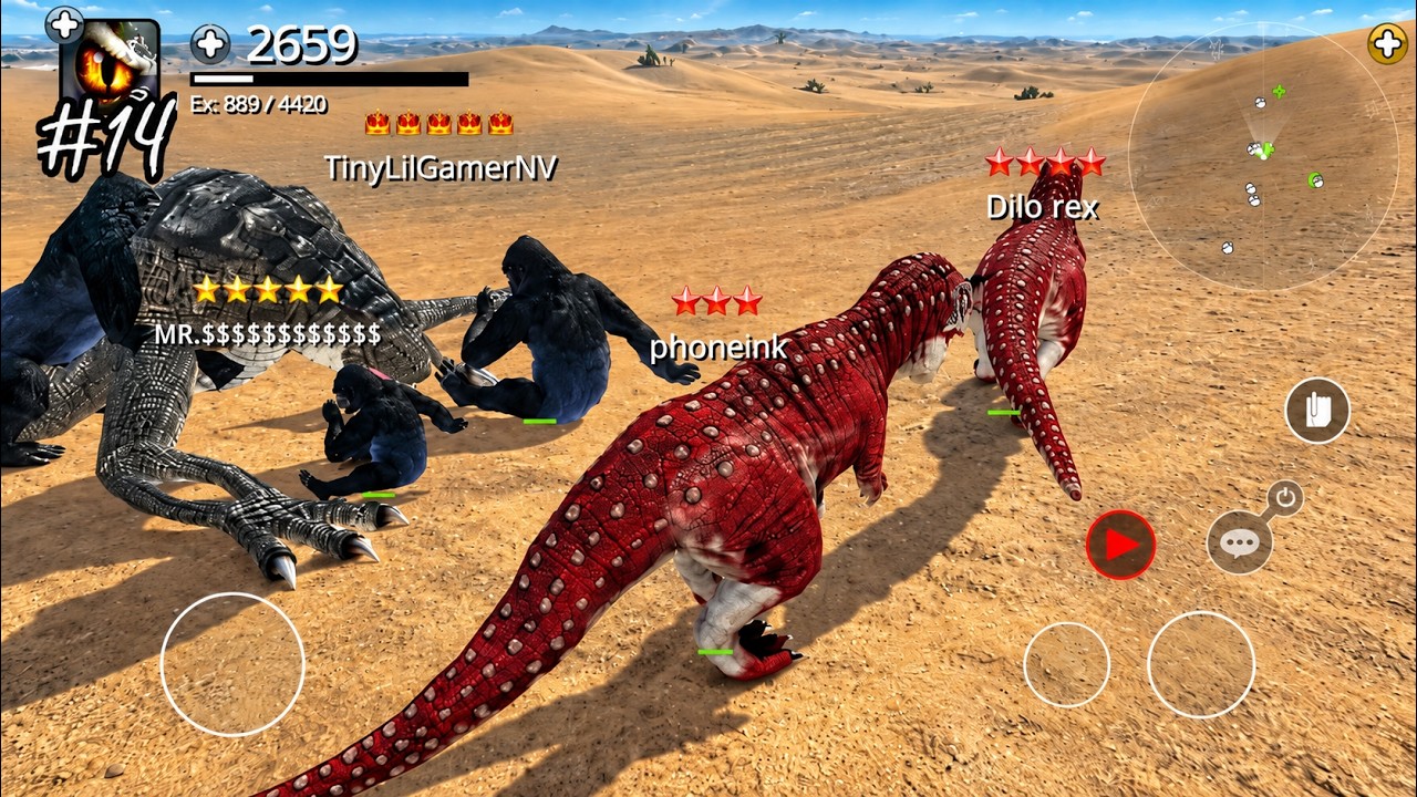 Dinos Online - Turn into a Carnotaurus - Android / iOS - Gameplay Part 14