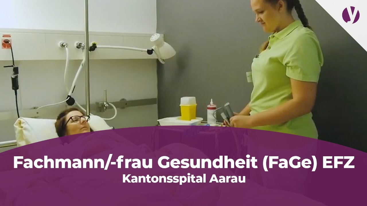 Lehre als Fachmann/-frau Gesundheit (FaGe) EFZ beim Kantonsspital Aarau