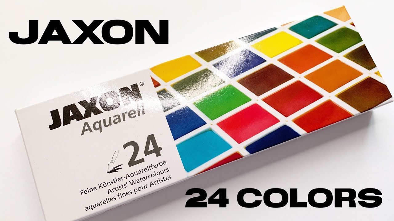 Jaxon 24 Color Artist's Watercolor Set | Vlogmas Day 21