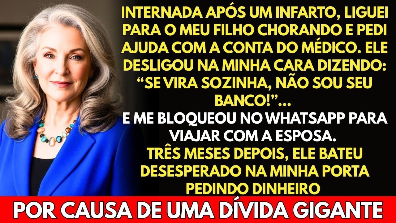 Pedi ajuda pra pagar o médico, meu filho disse- 'Se vira sozinha'. Três meses depois, ele apareceu..