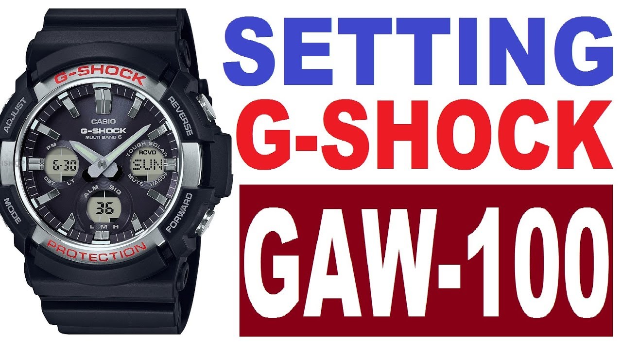 Setting Casio G-Shock GAW-100 manual 5444