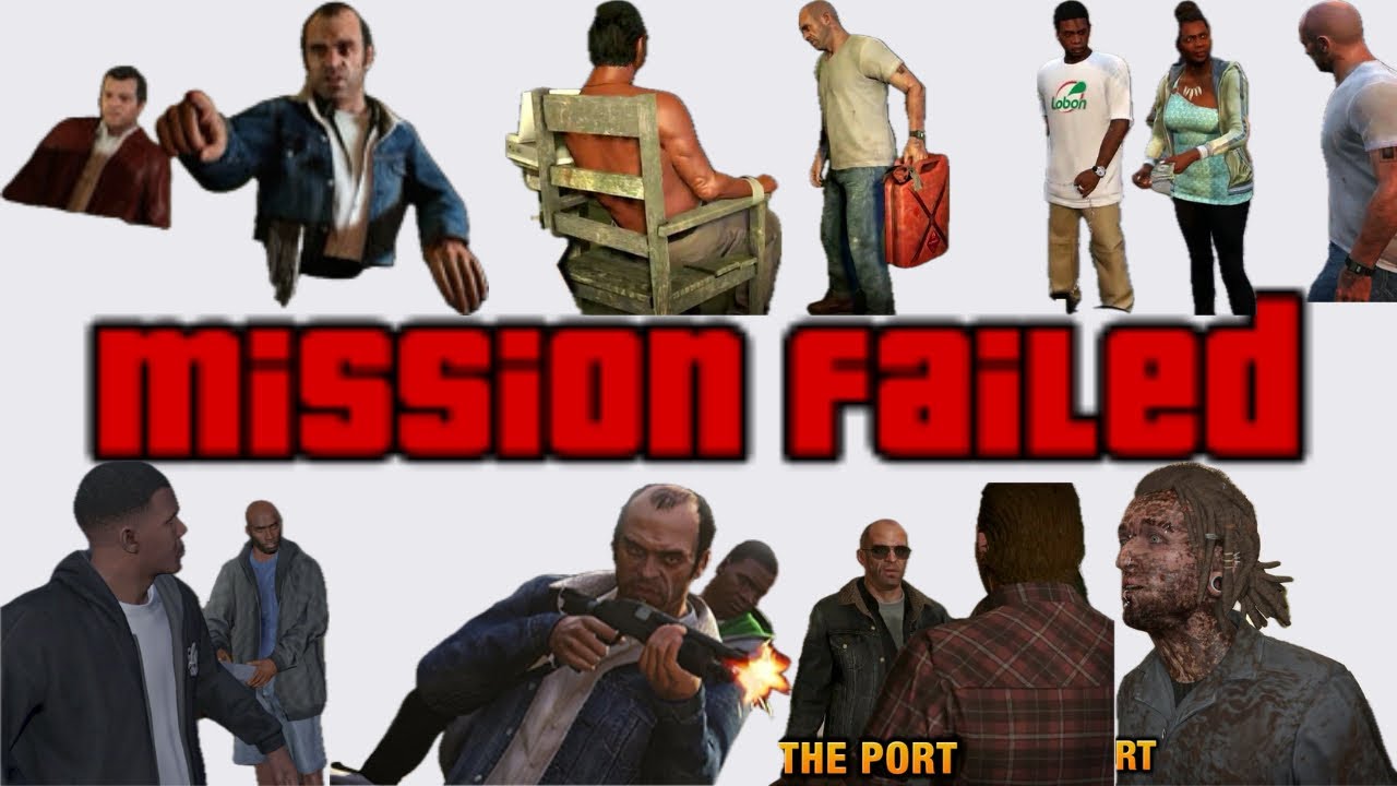 Подборка проваленных миссий GTA V — по книге: сафари по Худу, разведка порта