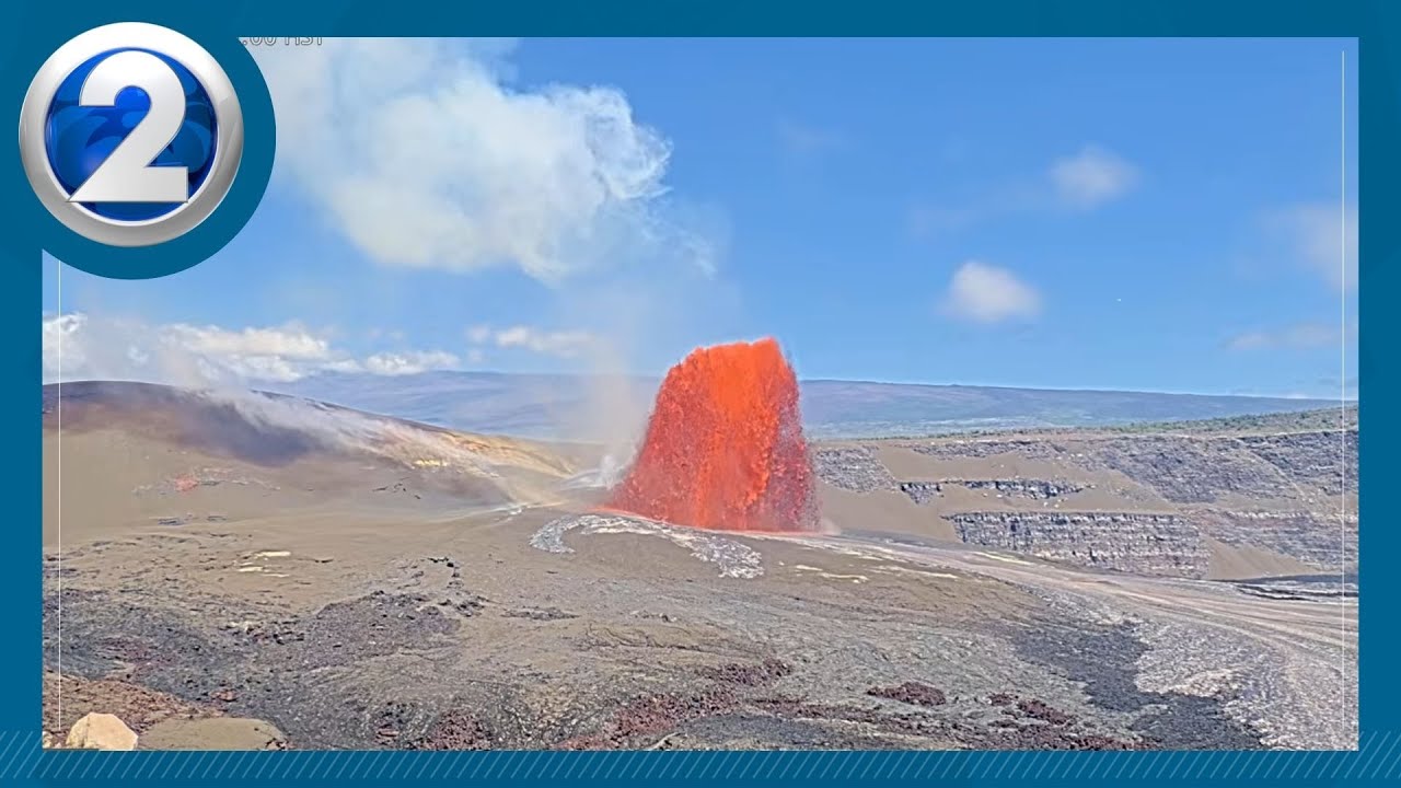 Episode 50 of fountaining at Kilauea comes to an end