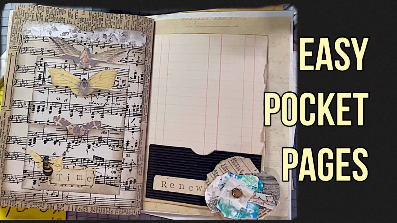 Easy Pocket Junk Journal Page Decoration