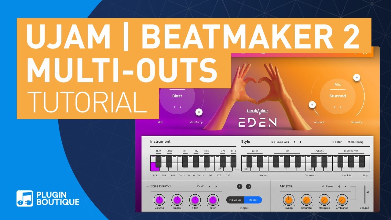 Beatmaker 2 Bundle by UJAM | How to Multiple Audio Outputs | Eden 2 Tutorial