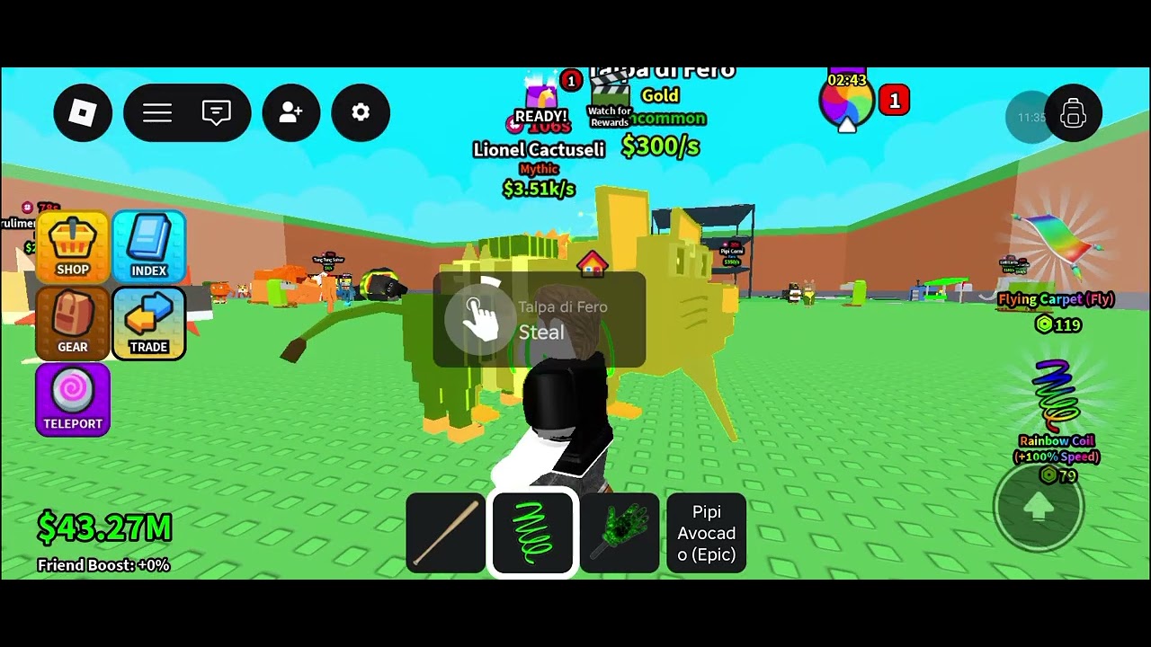 Today I play Take the brainrot in roblox