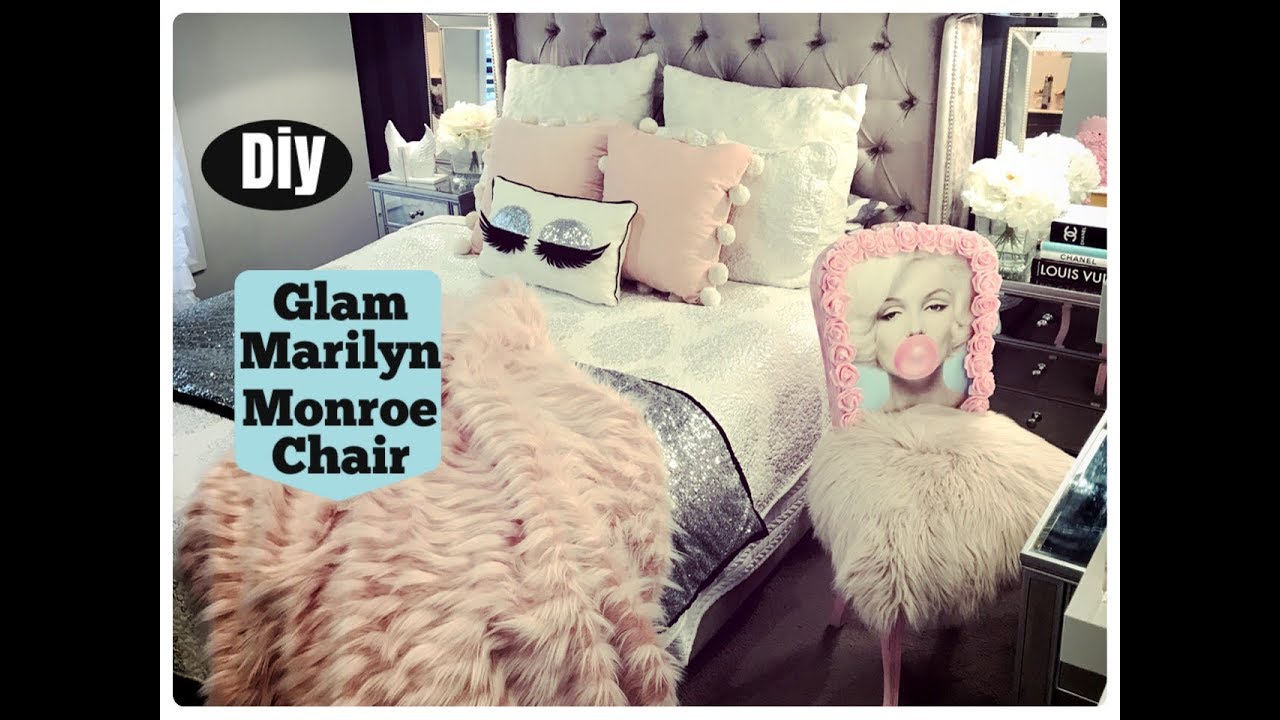 GLAM CHAIR MAKEOVER |MARILYN MONROE