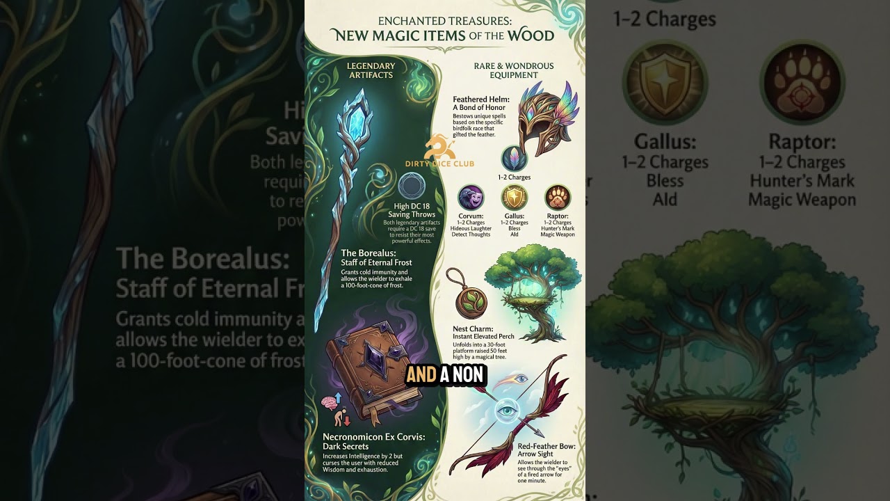Humblewood | Appendix D – New Magic Items | Treasures of the Wood (Audio Notes)