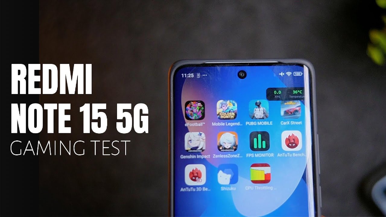 XIAOMI REDMI NOTE 15 5G GAMING TEST | BATERAI, SUHU & FPS REALTIME