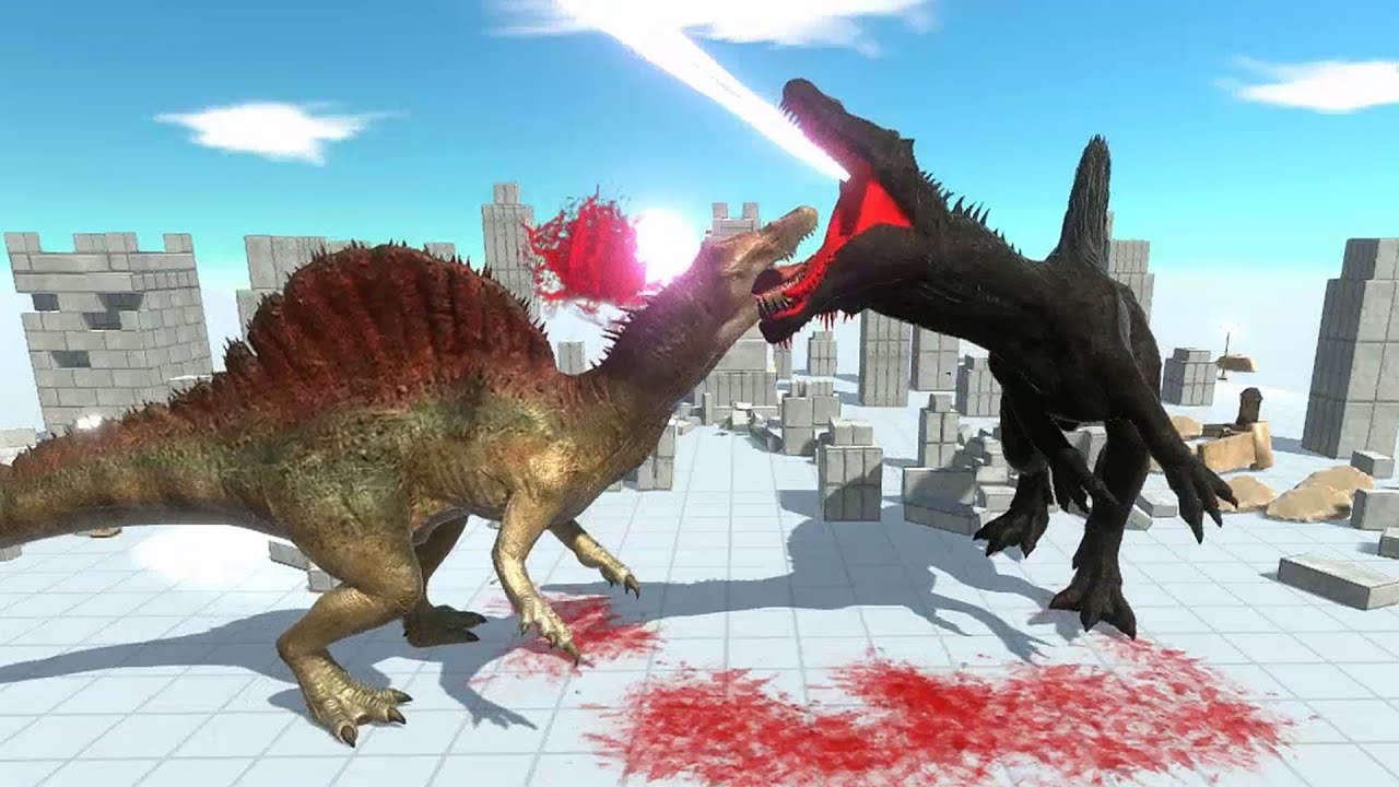 Godzilla (Spinozilla) VS Every Unit (Carnivore Dinosaurs) - Animal Revolt Battle Simulator