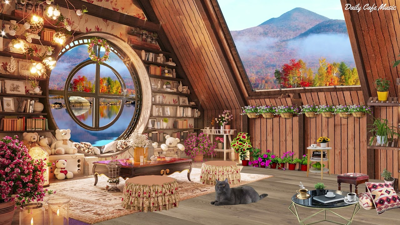 Spring Tea Room Ambience | Relaxing Background Jazz Music for Work & Study Jazz