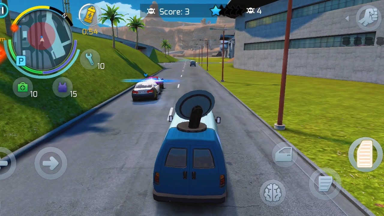 Police chasing AI Gangstar vegas #gangstarvegas 