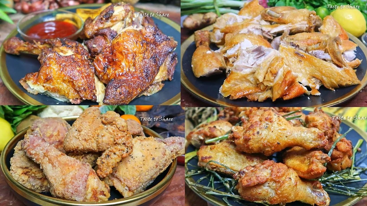 4 ways to Fry a Chicken👌💯  Fried Chicken Step by Step.