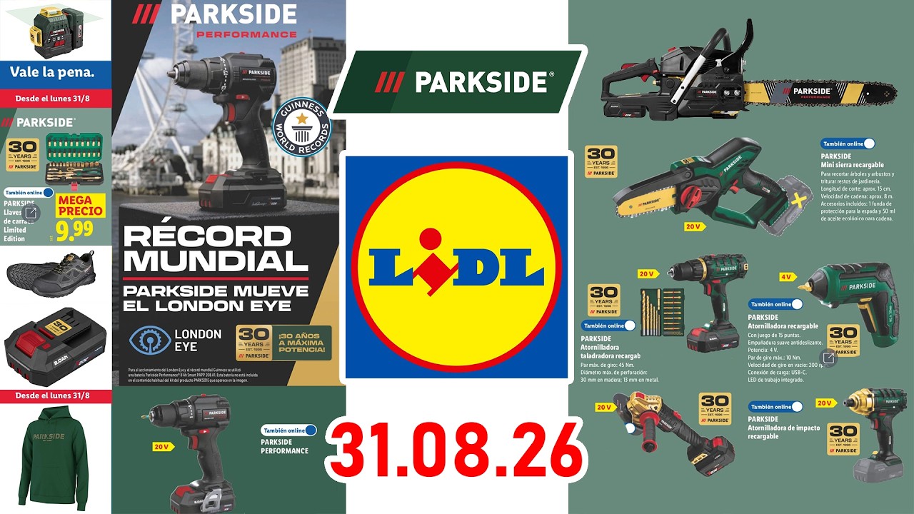 &iexcl;Nuevas herramientas Lidl Parkside desde 31.08.26 | LIMITED EDITION 🔥