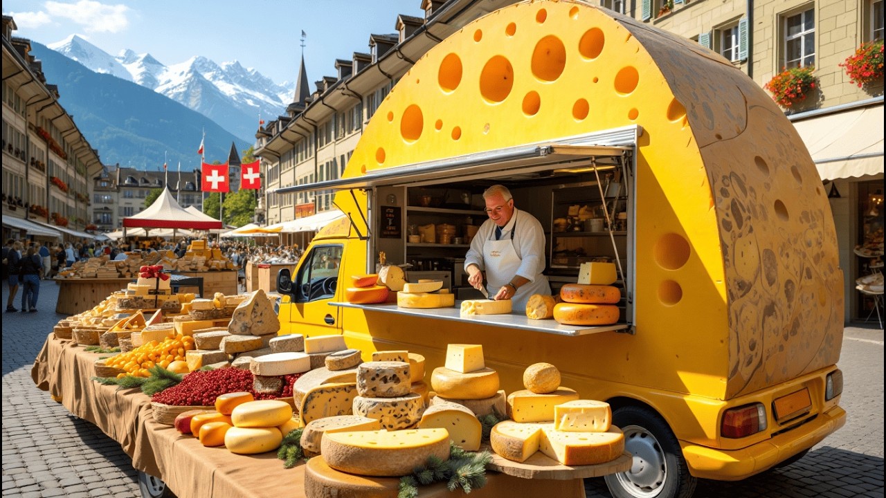 THE LARGEST CHEESE FESTIVAL IN THE WORLD 🇨🇭 Walking Tour in Switzerland 4K | Bio Market & Old Town